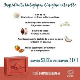 Dr. Tree | Shampooing et après-shampooing solides | Pour Cheveux Fragiles/Tendance à Tomber | ECOCERT | 75gr
