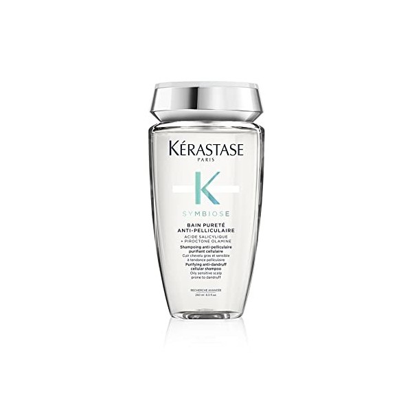 KÉRASTASE | Symbiose, Shampoing Anti-Pelliculaire Purifiant & Apaisant, Pour Cuirs Chevelus Gras & Sensibles à Tendance Pelli