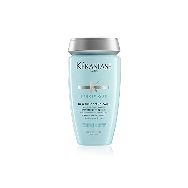 Kérastase, Spécifique, Shampoing Nutri-Apaisant, Pour Cheveux Secs & Cuirs Chevelus Sensibles, Bain Riche Dermo-Calm, 250 ml