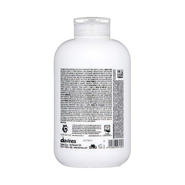 DAVINES - Davines sur Hair & Body Wash 250 ml Shampooing Douche Doposole New Pak 2018