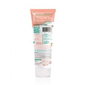 ENERGIE FRUIT | Shampoing sans Sulfate | Pêche blanche & Eau de riz BIO | Cheveux Fins et Délicats | Végan | 250 ml