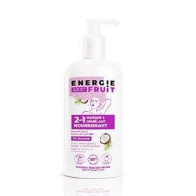 ENERGIE FRUIT | Masque + Après Shampoing | Coco & Beurre de Karité BIO | Cheveux Bouclés Frisés | Vegan | 300ml & Shampoing s