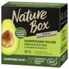 Nature Box - Shampoing Solide Réparation - A lHuile dAvocat Pressée à Froid - Au Beurre de Karité BIO - Cheveux abîmés et c