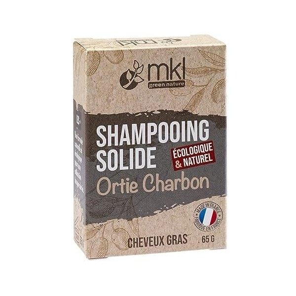 MKL Green Nature Shampoing Solide Ortie Charbon Cheveux Gras 65 g