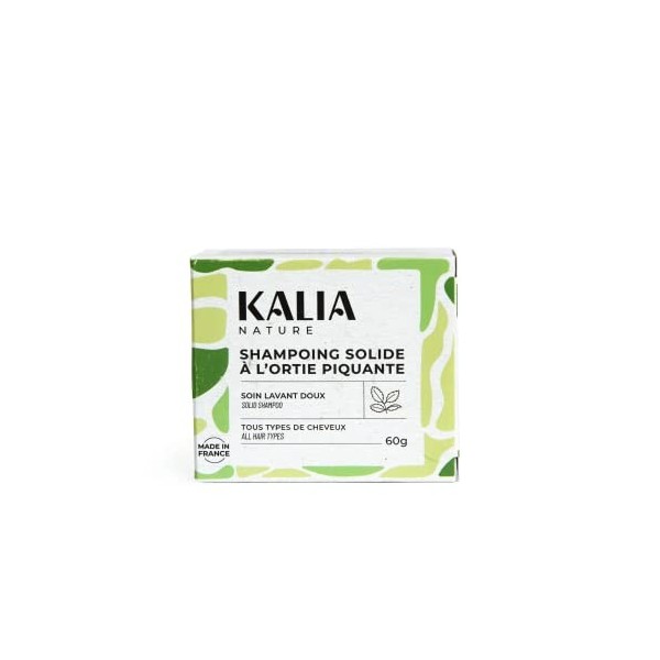 Kalia Nature - Shampoing Solide à lortie piquante - Cheveux gras - 60r