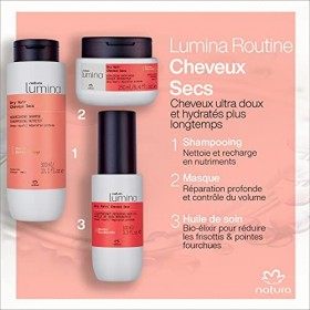 NATURA - Lumina Shampooing Nutritif pour Cheveux Secs - 100% Végan - Cruelty Free - 300ml