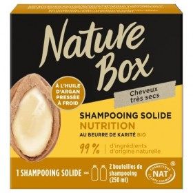 Nature Box - Shampoing Solide Nutrition - A lHuile dArgan Pressée à Froid - Au Beurre de Karité BIO - Cheveux Très Secs - 9