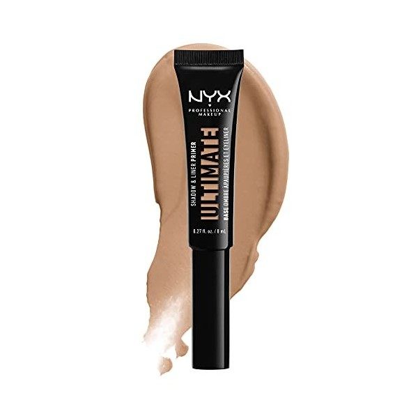 NYX Professional Makeup Base à Paupières Ultimate Shadow & Liner Primer, Infusée en Vitamine E, Vegan, Light