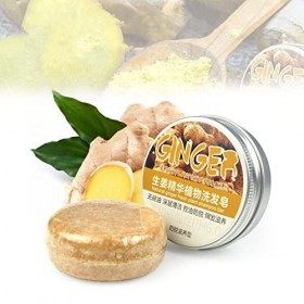Barre de shampooing pour la Repousse des Cheveux au Gingembre, favorise la Croissance des Cheveux, Savon de shampooing Solide