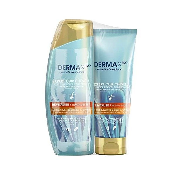 DERMAxPRO by Head & Shoulders REVITALISE Shampoing Et Après-Shampoing Antipelliculaires pour la repousse des cheveux Niacinam