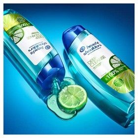 Head & Shoulders Pure Intense Sébo-Régulateur Shampooing Antipelliculaire - Au Citron -Jusqu’à 100% Des Pellicules Éliminées 