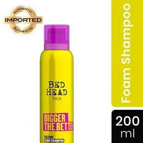 TIGI Bed Head Bigger The Better Shampooing Mousse Volume Pour Cheveux Fins 200&nbsp;Ml