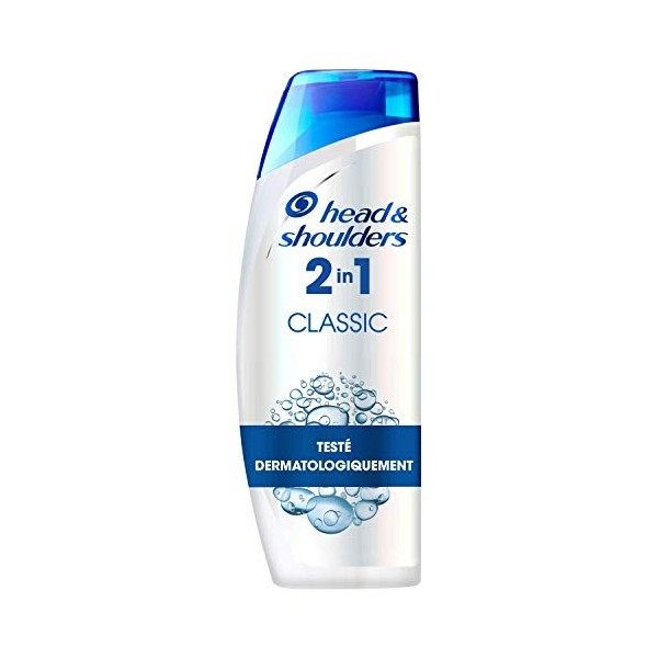 Head & Shoulders, Menthol Fresh 2en1 Shampoing Antipelliculaire et Après-shampoing, Nettoie profondément les Cheveux et le Cu