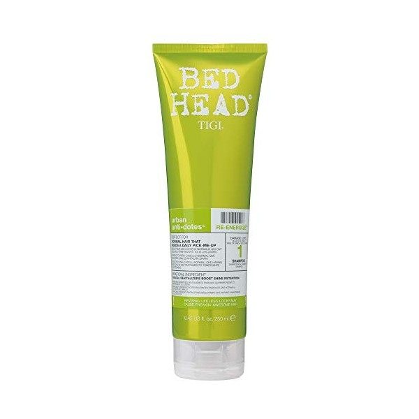 TIGI Bed Head Urban Antidotes Re-Energise Shampooing Quotidien pour Cheveux Normaux 250 ml 1 Unité