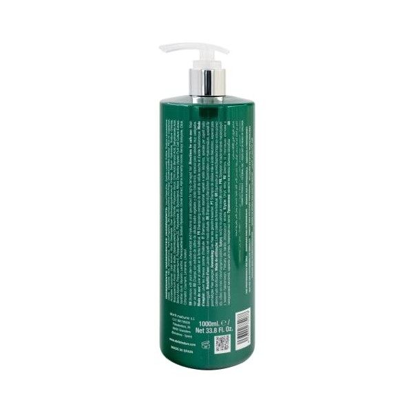 abril et nature - Bain Shampoo Sublime - Shampoing Hydratant - 1000 ml - Pour Cheveux Très Abîmés - Soin des Cheveux aux Cell