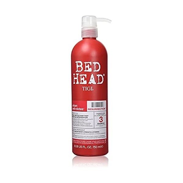 Tigi Bed Head Urban Antidotes Résurrection Shampooing Réparateur pour Femme 750 ml - Lot de 2