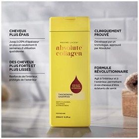Absolute Collagen - Shampooing Épaississant au Complexe de Collagène Pour Cheveux Fins et Clairsemés - Renforce, Nourrit & Re