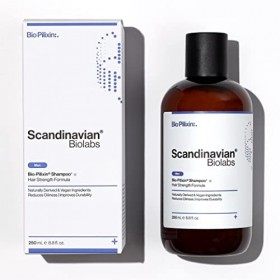 Scandinavian Biolabs Shampoing Fortifiant Cheveux pour Homme | Formule naturelle qui fortifie les cheveux | Nettoie en douceu
