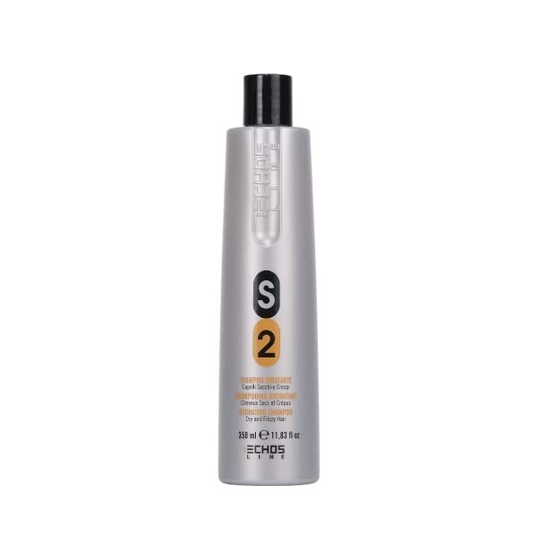 ECHOSLINE S2 Soin Hydratant-Shampooing Hydratant-350 ML, Multicolor, 350 Milliliters