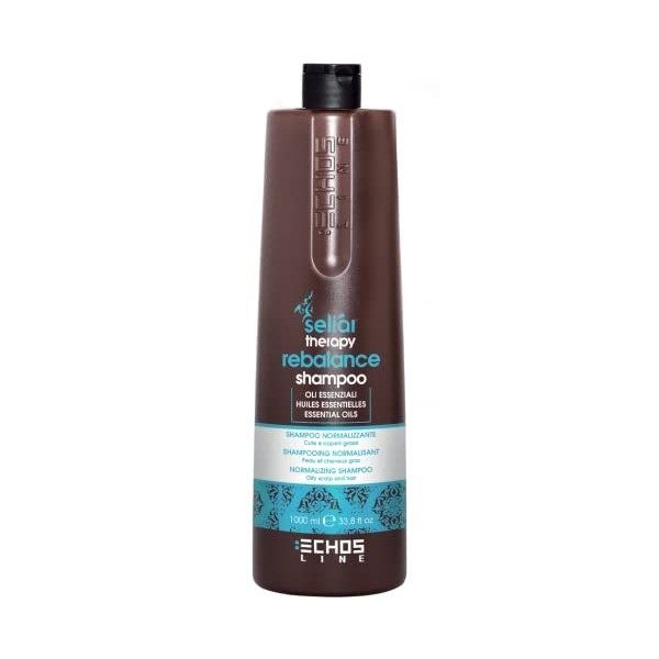 Seliar Therapy ECHOSLINE Rebalance Shampoing Normalisant pour Cuir Chevelu Gras-1000 ML, Multicolor, 350 ML