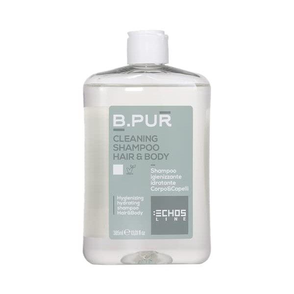 ECHOSLINE B. Pur Sanitizing and Moisturizing Shampoo for Body and Hair - 385 ml