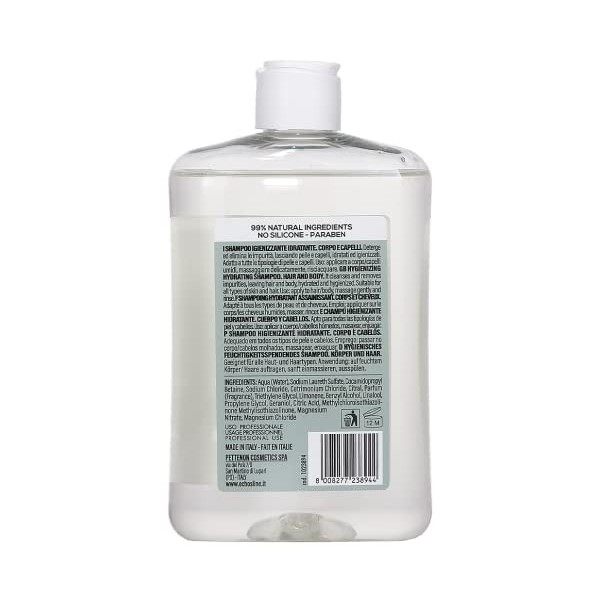 ECHOSLINE B. Pur Sanitizing and Moisturizing Shampoo for Body and Hair - 385 ml