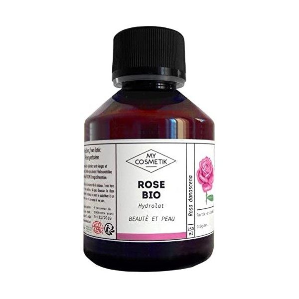 Hydrolat de Rose - BIO - Certifié Ecocert Cosmétique Biologique - MY COSMETIK - 50 ml Shampooings