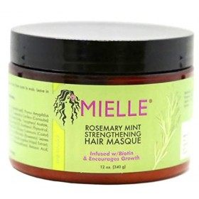 Masque capillaire fortifiant au romarin et shampooing fortifiant au romarin de Mielle Organics