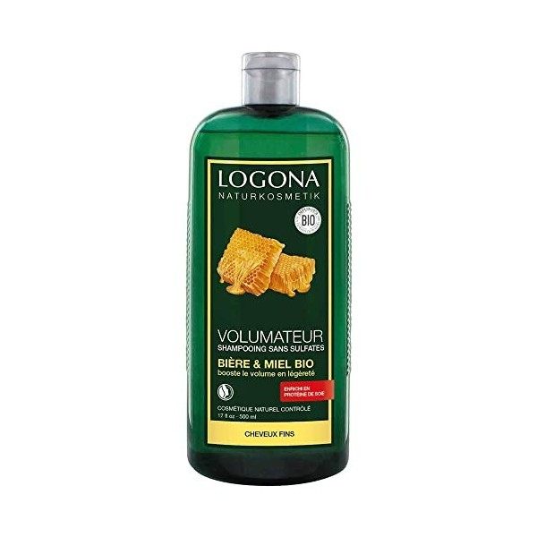 LOGONA Shampooing volumateur miel bière - 500ml