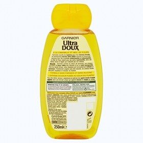 Garnier Ultra DOUX Shampooing pour Cheveux Blonds Camomille/Miel 250 ml - Lot de 3