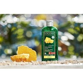 Logona - 1003shavol - Soin et Beauté du Cheveu - Shampooing Volumateur au Miel et à la Bière BIO - 250 ml