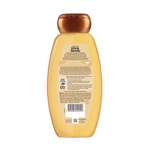 Garnier Whole Blends Repairing Shampoo, Honey Treasure, 370ml
