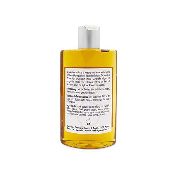 HASLINGER N° 2202 - Shampoing et bain de douche au miel et au miel dabeille - 200 ml - cosmétique de luxe