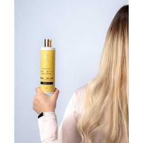 F&S BEAUTY PARIS - Shampoing Kératine+ Douceur De Miel - Cheveux Colorés Et Méchés - Réactivateur De Couleur - Sans Paraben E