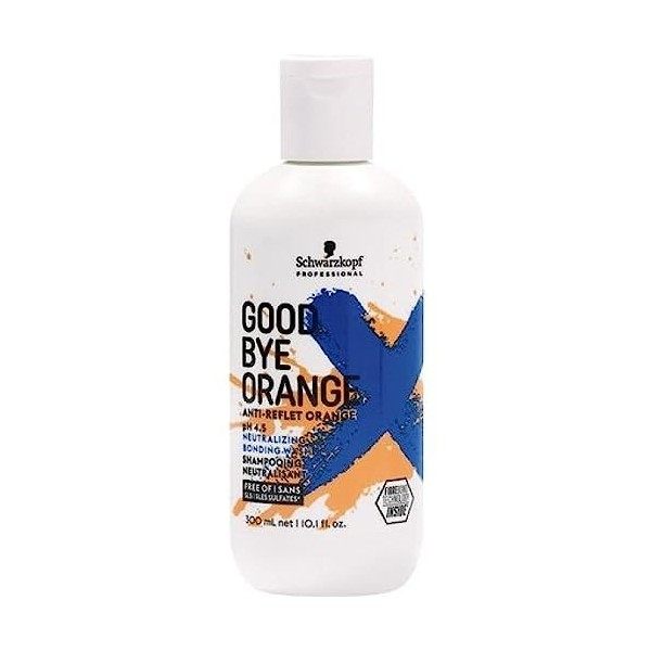 Schwarzkopf -Shampooing Good Bye Orange Le Premier Shampooing Anti Reflet Orange 300 ml Shampooing neutralisant les reflets o