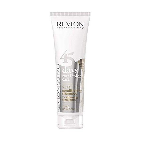 REVLON PROFESSIONAL Le Shampooing et Après-Shampooing 2 en 1 Protecteur de Couleur Highlights Blond Blanc et Platine, 275 ml
