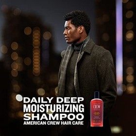 AMERICAN CREW Shampoing Hydratant Quotidien Quoditien Menthe dagrumes, formule vegan, 250 ml