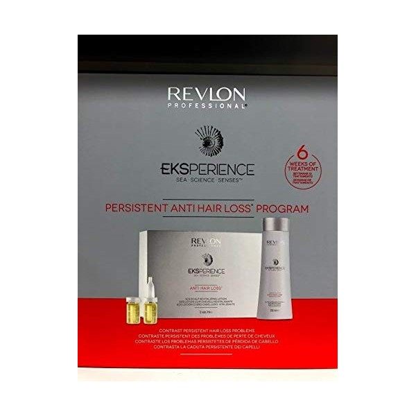 Revlon Ekspérience Persisent Anti-Hair LoSS Program Shampooing 250 ml + ampoules végétales 12 x 7 ml