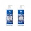 Valquer Profesional Pack Shampoing + Masque Effet Glace Ultra-hydratant. Sans sel, sans silicones, sans parabènes et sans sul