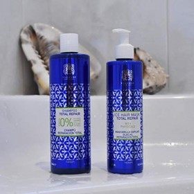 Valquer Professional Pack Total Repair Hair: Shampooing Zéro% 400 ml + Masque Effet Glace 300 ml + Revitalisant Biphasique 30