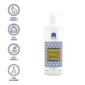 Valquer Professional Shampooing Renfort avec Aloeva/Biotine/Kératine Végétale, 1000 ml