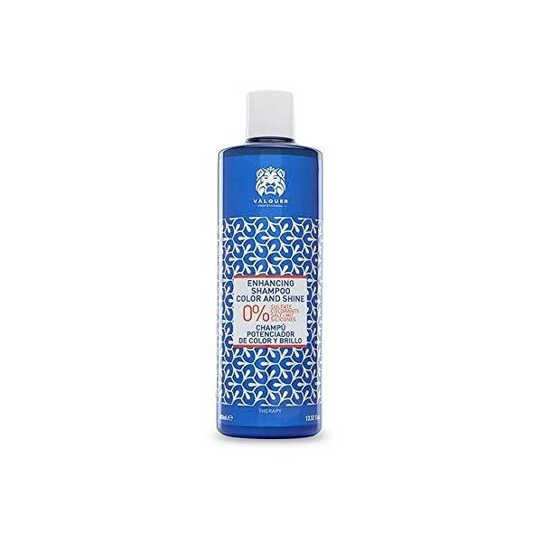 válquer Shampooing exhausteur de couleur et brillance : sans sel, sans sulfatos, sans parabenos et sans siliconas – 400 ml