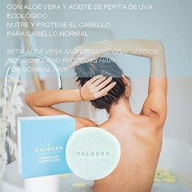 Valquer Solid Shampooing Sans Sulfates Sans Savon Sans Plastiques - 50 gr. Cheveux normaux 