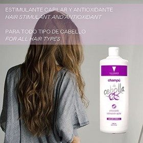 Valquer Laboratorios Pack Shampoing + masque à loignon. Réduire la graisse. Stimulant capillaire. Cheveux antioxydant. Purif