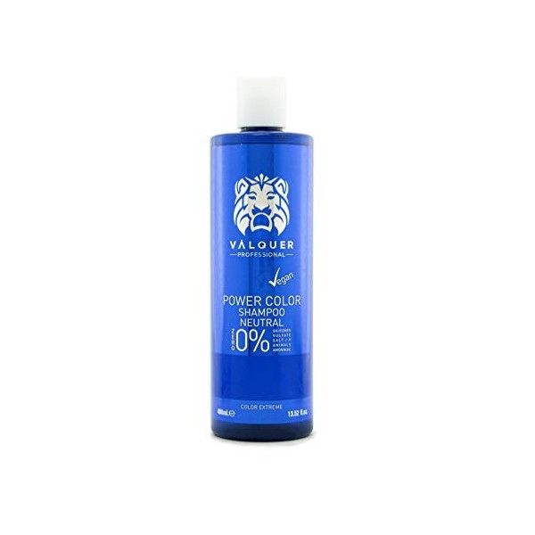 Valquer Professional Shampooing Power Color Cheveux Teints. Végétalien et sans Sulfate Rouge . Hair Color Enhancer - 400 Ml