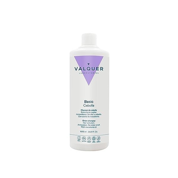 Cuidados Shampooing à loignon antioxydant et stimulant capillaire à lhuile de macadamia, 1 000 ml