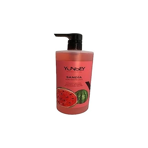 Yunsey - Shampoing Neutre - Parfum Pastèque - 1000 mL - Usage Fréquent - Soin Cheveux - Produit Capillaire - Gamme Profession