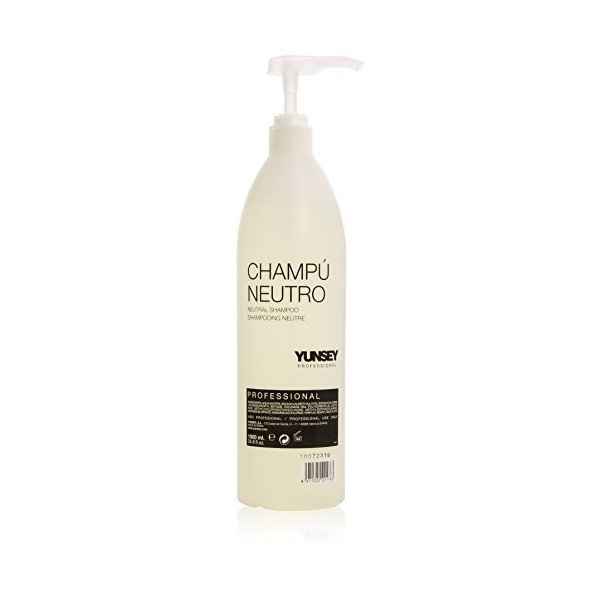 Yunsey - Shampoing Neutre - Sans Parfum - 1000 mL - Usage Fréquent - Soin Cheveux - Produit Capillaire - Gamme Professionnell