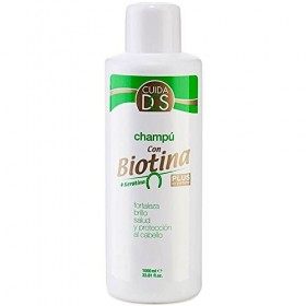 Soins Shampooing capillaire à la biotine et à la kératine. Shampooing fortifiant avec vitamine B7. Réduit la chute des cheveu