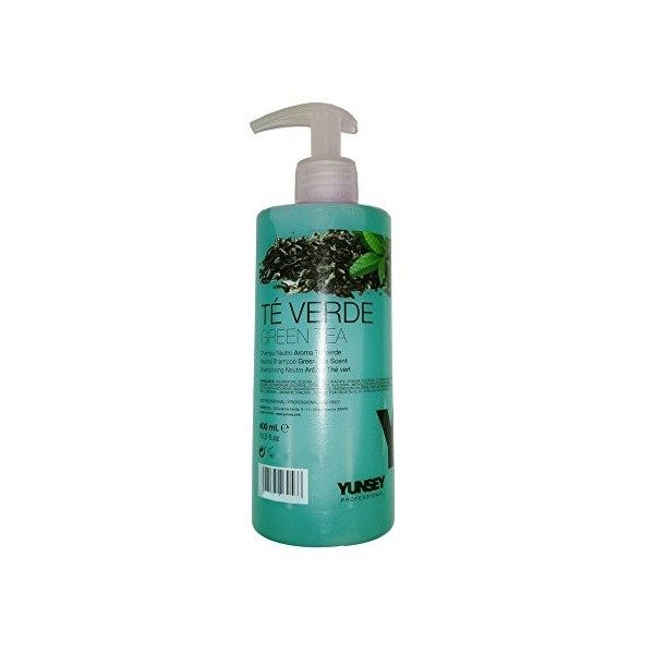Yunsey - Shampoing Neutre - Parfum Thé Vert - 400 mL - Usage Fréquent - Soin Cheveux - Produit Capillaire - Gamme Professionn